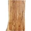 VidaXL Table Top Solid Acacia Wood 100x(50-60)x2,5 Cm