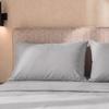 The White Stone Parure de Lit en Percale de Coton 200 TC | Drap Housse, Drap Plat et  Taie d'Oreiller 