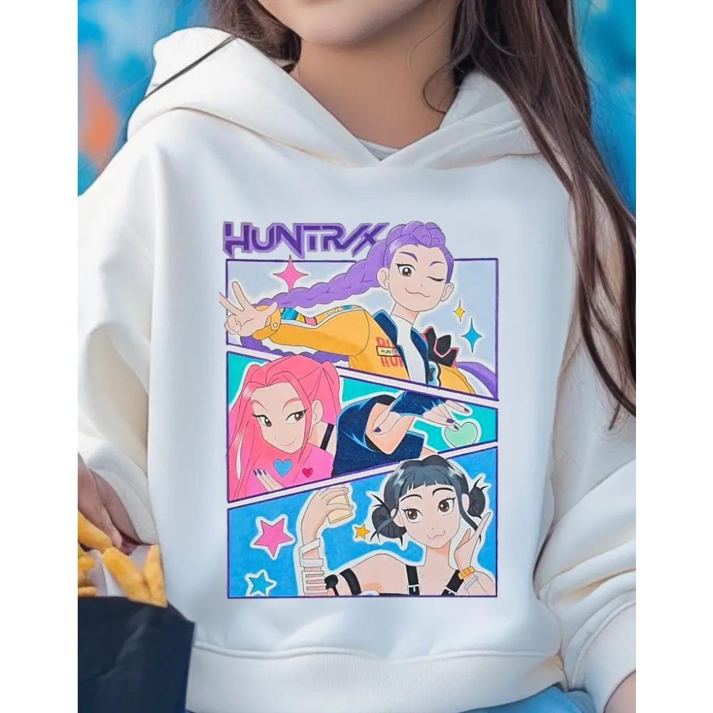 Fashionable Cute Cartoon Printed Children's Hoodie Casual Comfortable High Quality Hoodie Warm Autumn Winter