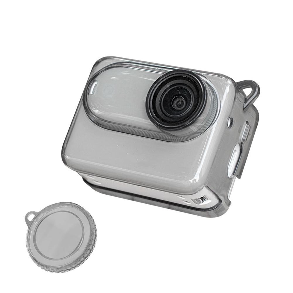 Transparent Case For Insta360 GO 3S Silicone Protective 3 Action Sleeve Cover Accessories Anti- Z1W7