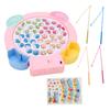 Children Electric Rotating Fishing Plate Improved Color Perception Kids Fishing Toys for 3+