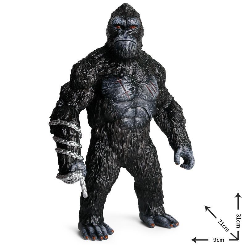 King Kong Chimpanzee Model: Plastic Gorilla Ornament for Children's Cognitive Play