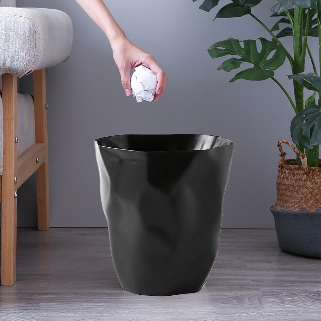 Round Garbage Container Bin Large Capacity Trash Bin Can Wastebasket for Household Bathroom