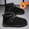 Snow boots men's winter velvet thickened warm Martin waterproof cotton shoes men's high-top men's shoes Northeast large-size cotton boots