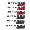 3D ABS Car Styling Logo BITURBO 700 Badge Fender Side Sticker Emblem Decals For Mercedes Benz AMG BITURBO 700 Auto Accessories