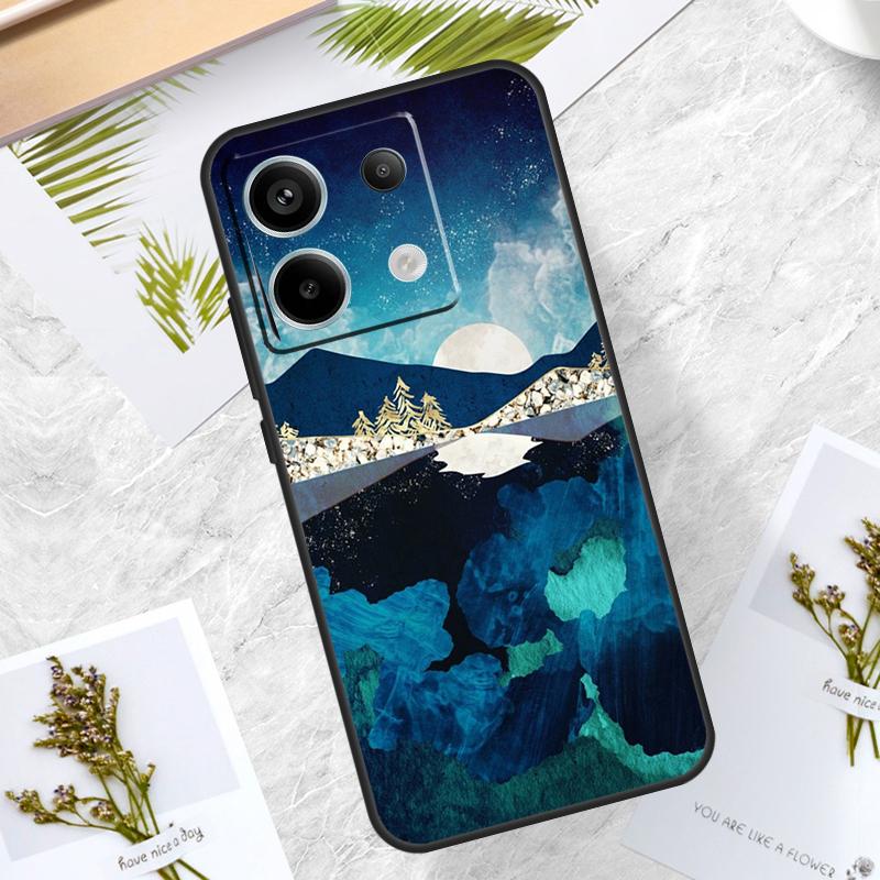 Star Lake Mountains Case For Xiaomi Redmi Note 14 Pro 12 11 10 13 15 Pro Plus Redmi 15 14C 10C 12C 13C 15C Cover