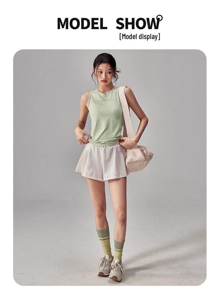 Women's Quick-Dry Yoga Tank: Slimming, Elastic, Sleeveless Sports Top for Summer Fitness and Running