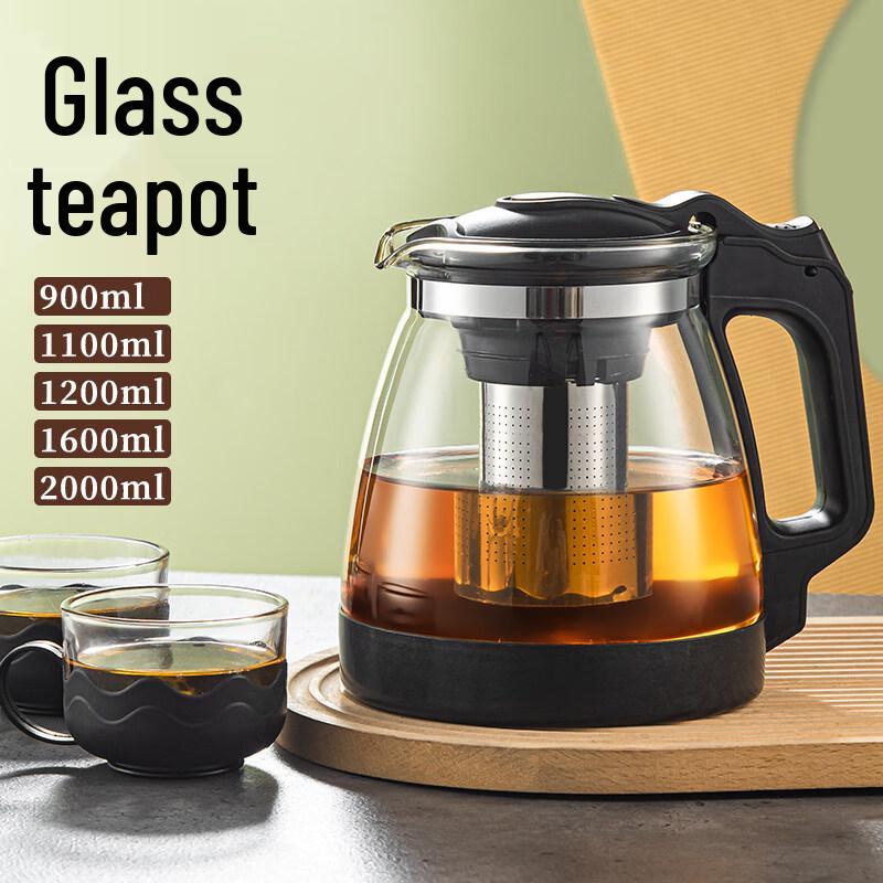 Shangqi 1.3L Heat-Resistant Glass Teapot with Infuser