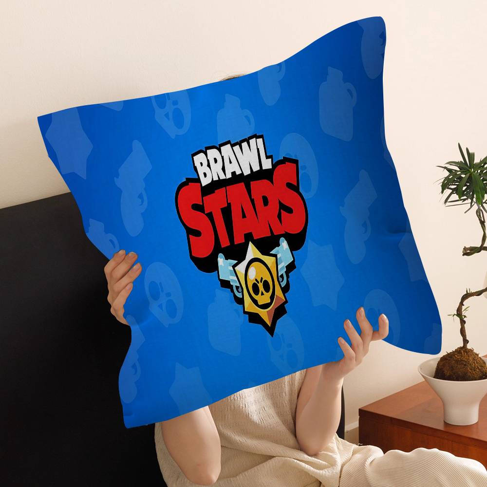 Strategy Game B-BRAWL STARS Cushion Cover Polyester Sofa Cushions Decorative Throw Pillows Home Decoration Pillowcover