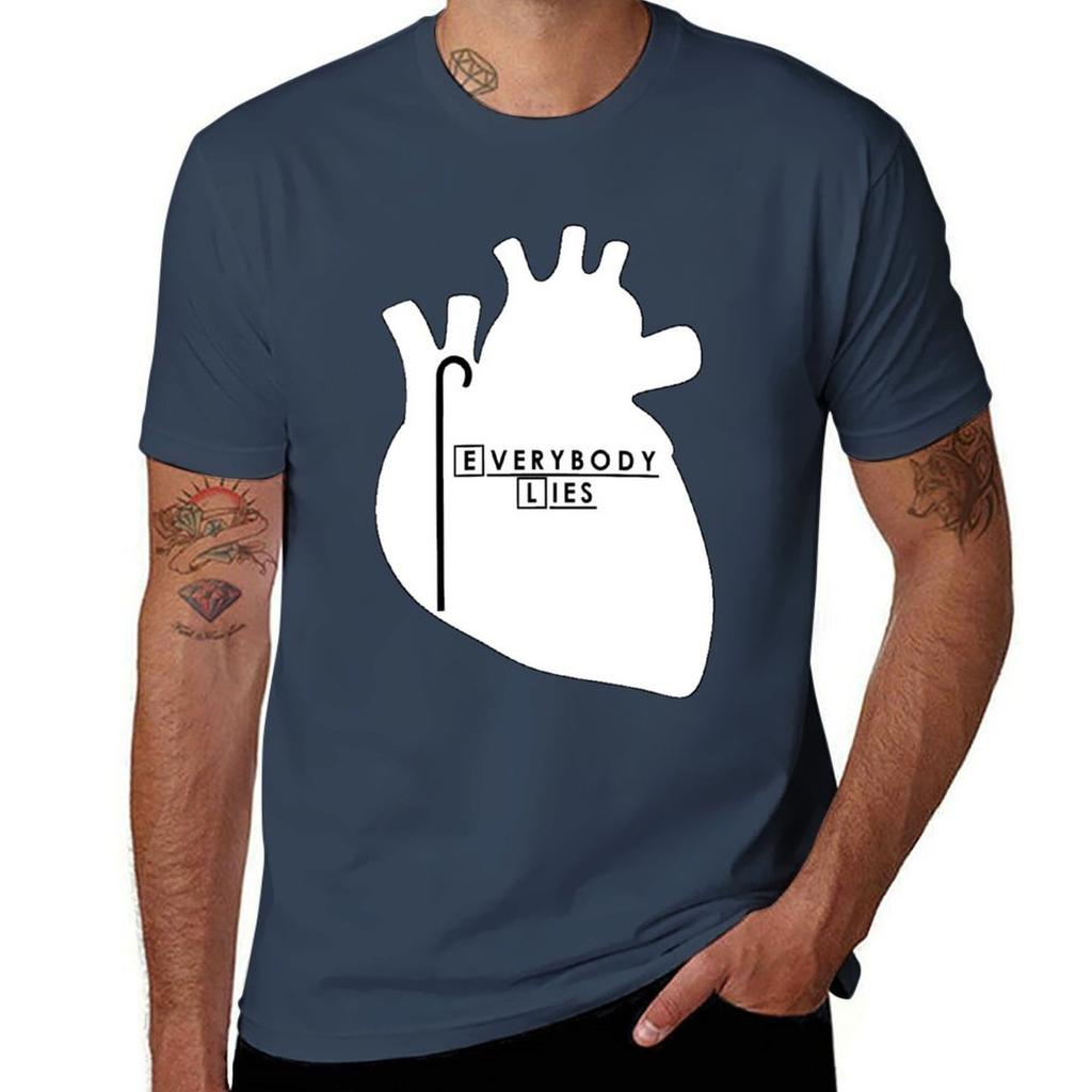 House Everybody Lies Tshirt Daily Wear Plain Short Sleeve Shirt