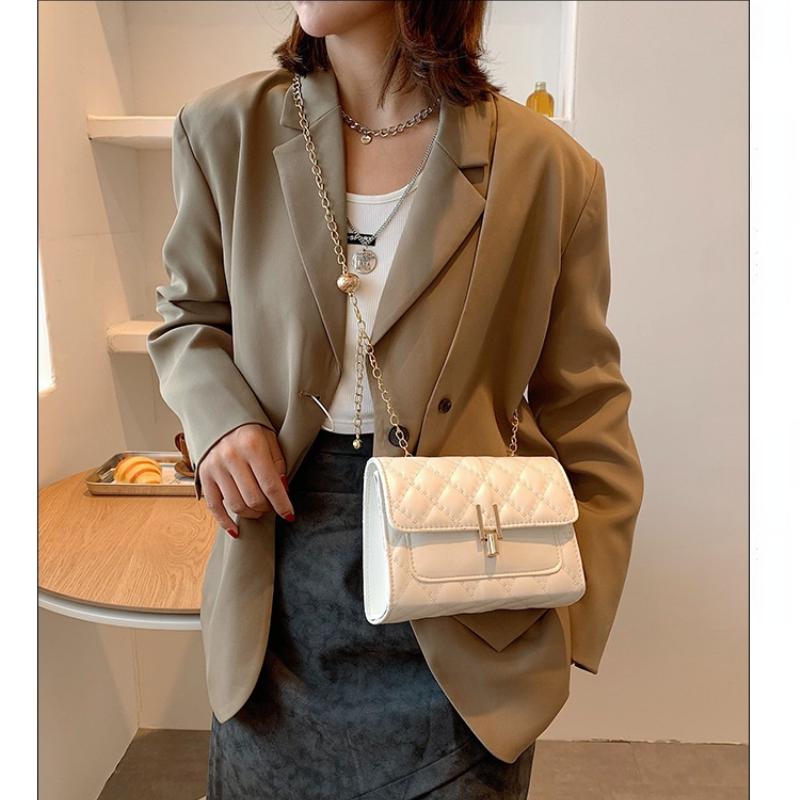 Vintage Kette Handtasche 2023 Mode Eine Schulter Messenger Handtasche Einfache Kleine Quadratische Tasche Trend