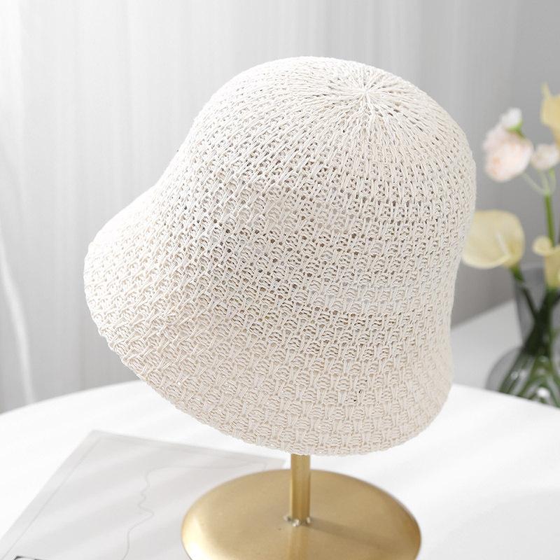 

Летняя шляпа от солнца, травяная шляпа, женская пляжная солнцезащитная тканая шляпа с защитой от ультрафиолета One size