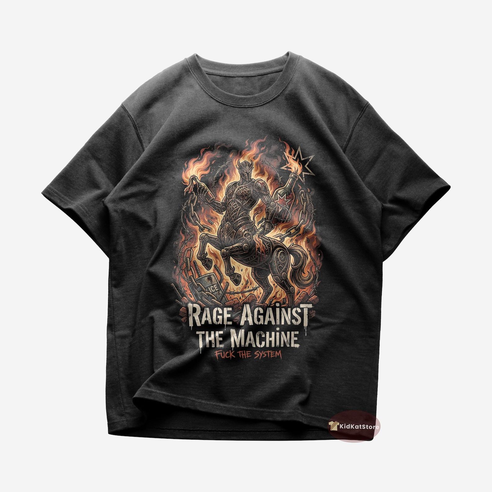 Rage Against the Machine T shirt | Rock Music Shirt | Bombtrack | Killing In The Name | Rage Against the Machine Merch | Cotton Tee 3XL