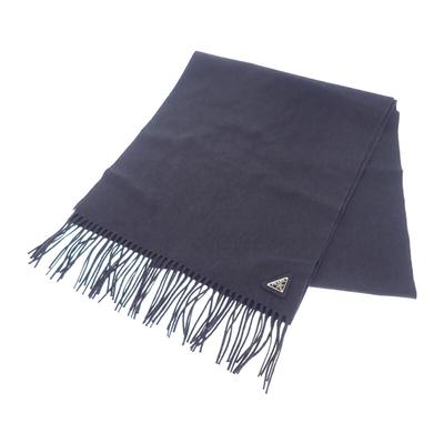 2FS047_2COP_F0008 Schal Marineblau Seide/Kaschmir Herren
