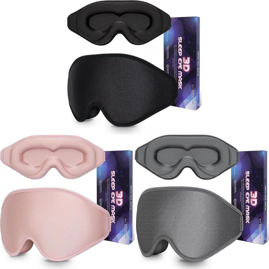 Modern Minimalist Sleep Mask With Adjustable Breathable Polyester For Travel Rest