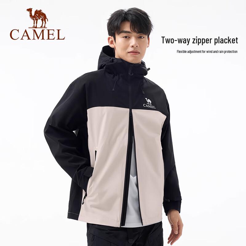 Camel Men's Bamboo Shadow Windproof Waterproof Outdoor Hiking Jacket