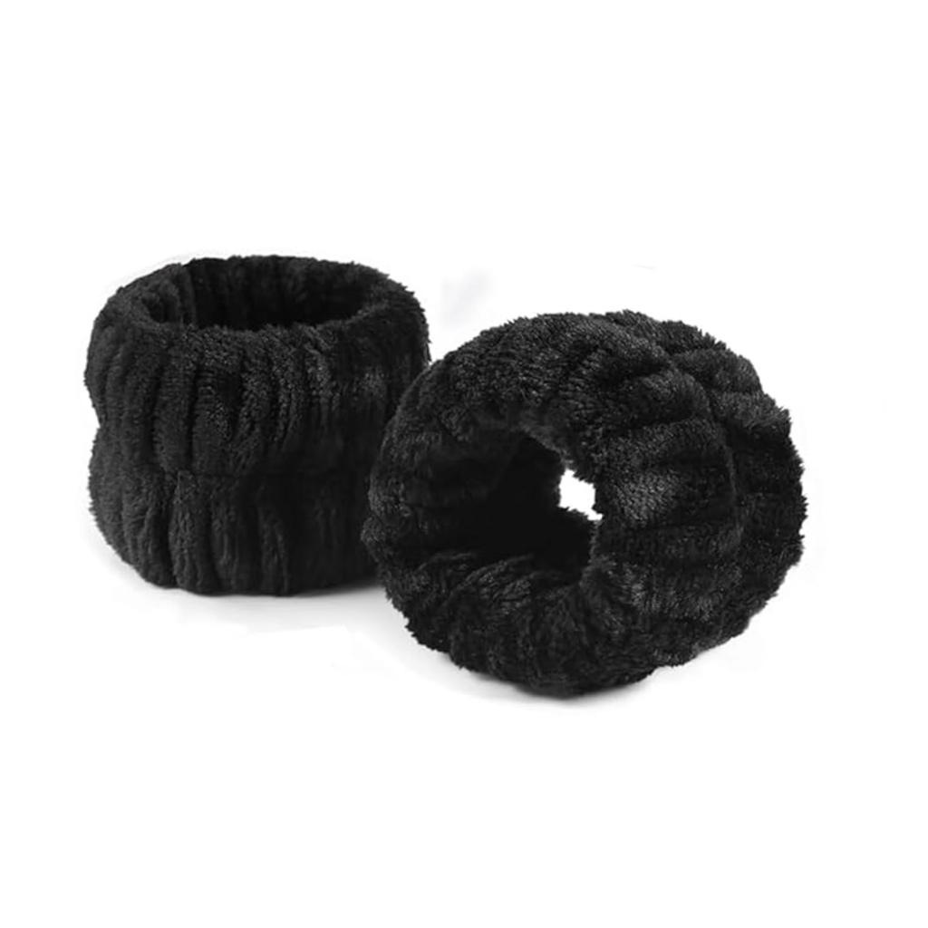 2 Pezzi Fasce da Polso Riutilizzabili per Spa in Asciugamano Morbido in Microfibra per Lavare il Viso Donna Ragazza Yoga Corsa Sport Fascia da Polso Assorbi Sudore