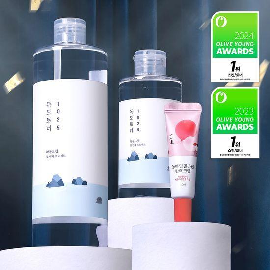 

Round Lab 1025 Dokdo Toner 500ml+200ml (+Camellia Cream 10ml)