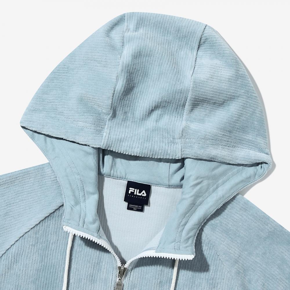 Fila Velour Hooded Zip Up Fs2ftg4151f Lbu