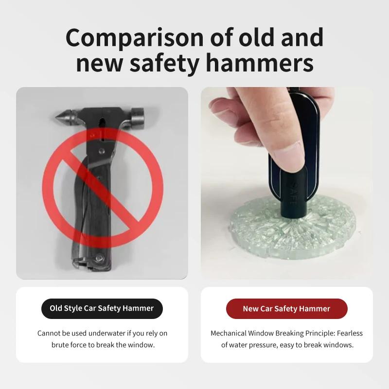 GLC GLB Car Emergency Safety Hammer Cutter Window Breaker Escape Tool For Mercedes Benz AMG W202 W212 W213 W220 W221 W222 C180