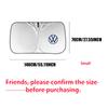 2026 Hot Valve Stems Caps Car Windshield Sunshade Cover UV Protection Sun Shade For Volkswagen VW RLINE Golf 4 Motion Passat CC Polo Tour ET1