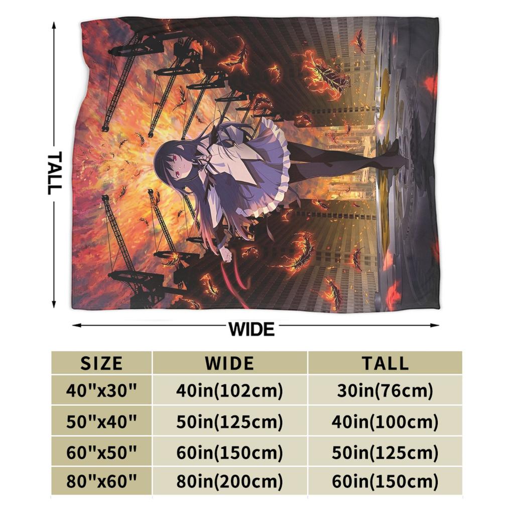 Puella Magi Madoka Magica Blanket Fleece Air Conditioning Cartoon Breathable Soft Throw Blankets for Home Plush Thin Quilt