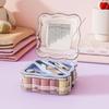 Partitioned Hand Sewing Tool Kit Portable Magnetic Needle Thread Box Mini Sewing Box Set  Travel