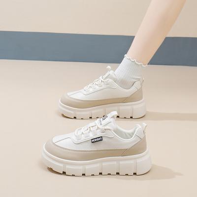 2025 Frühling weiße Schuhe neue koreanische Version ins Studentinnen Plateau erhöhend Sport-Board-Schuhe lässiger Streetstyle XT162