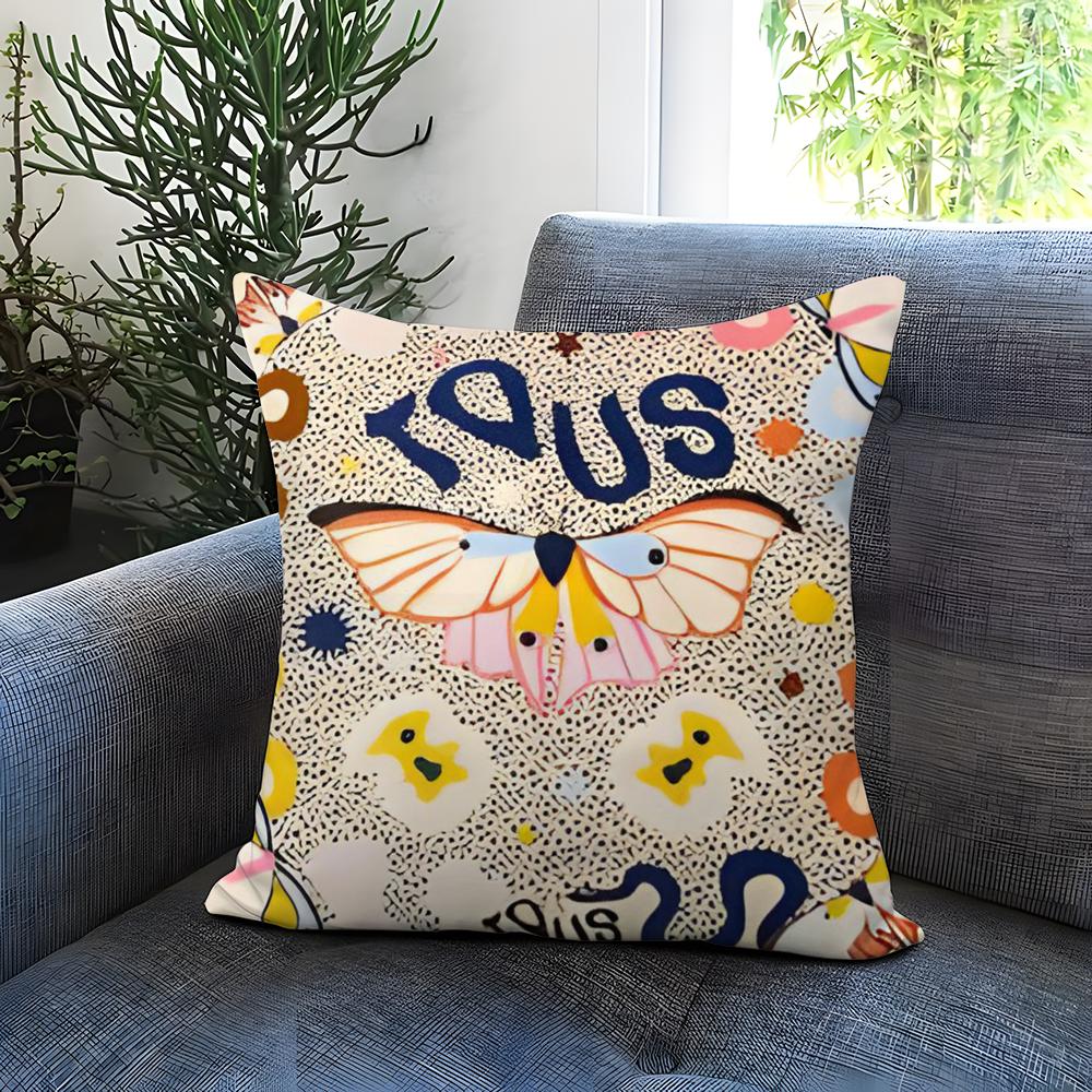 CRAFTED WITLOVE T-tousS Cushion Cover Comfortable Reversible Pillow Cover Ideal for Car Sofa Bedroom & Beyond