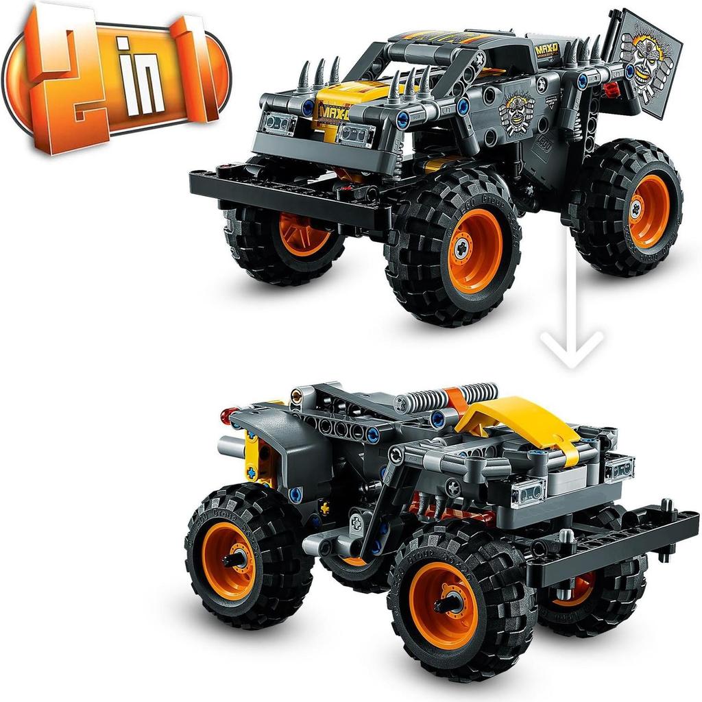 LEGO Technic Monster Jam Max-D 42119 Model Building Kit for Boys and Girls Who Love Monster Truck Toys, New (230 Pieces),Multicolor