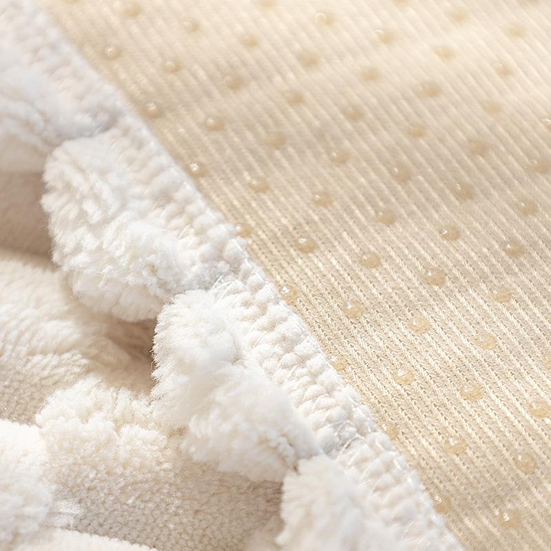Stroking Cats Sofa Cushion Winter Thickened Non-Slip Plush Seat Cushion Modern Simple Beige Sofa Cover Towel Cover Cloth Winter