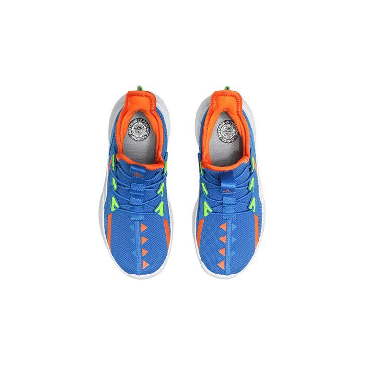 Li Ning Comfortable Versatile Non-Slip Shock Absorbing Wear-Resistant Breathable Rebound Mid-Top Kids Basketball Shoes Kids Sneaker YKCQ246-5