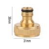 1inch BSPF Tap Connector Accessories Brass+Rubber Garden Adapter