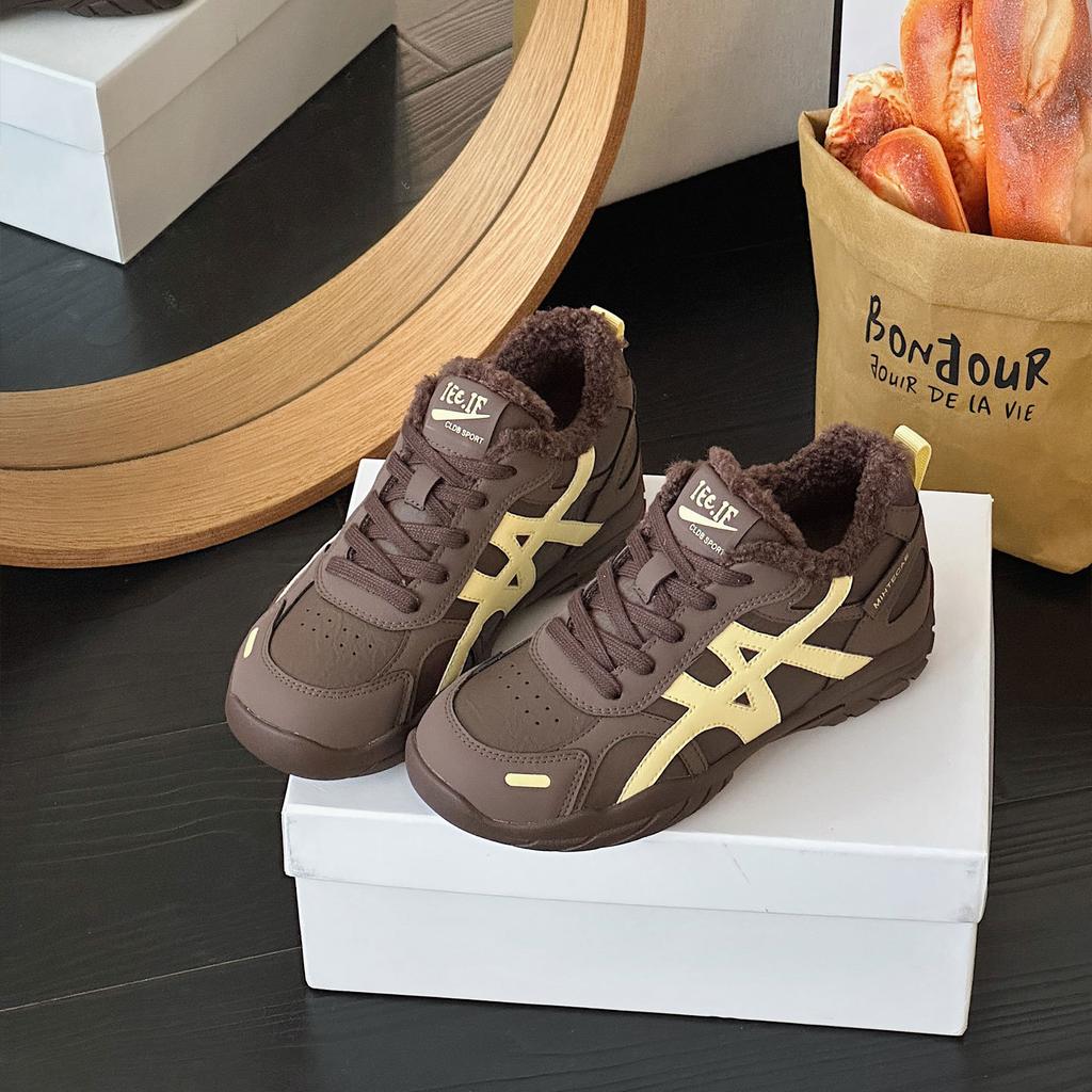 Retro German Training Shoes Women's New Autumn and Winter Heightening Casual and Versatile Forrest Gump Shoes Soft-soled Cotton Warm Sports Shoes