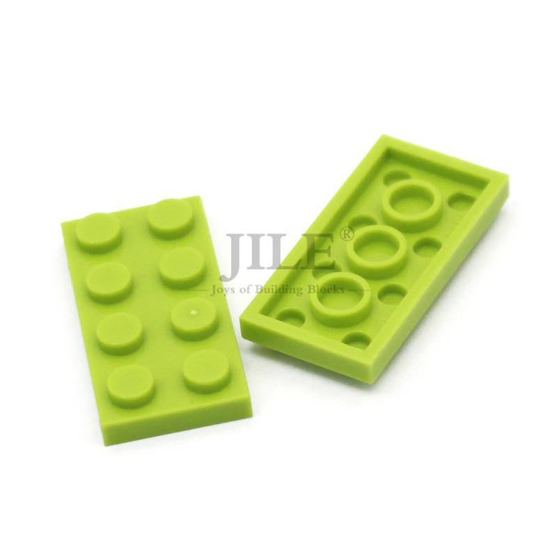 50Pcs Moc Compatible 3020 Plate 2X4 Bricks Colorful Building Blocks Educational Assembles Particles Accessories Toy City