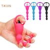 Silicone Long Pull Beads Vibrator Anal Plug Massage Women Masturbation Product