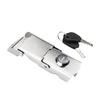 Stainless Steel Motorbike Rear Trunk Lock with 2 Keys Anti Theft Fittings for Scooter Storage Case