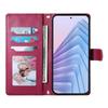 Wallet Case for 600 Lite 5G - Leather/PU, Red, With Lanyard
