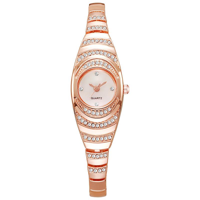 

Классические женские наручные часы с кварцевым механизмом для повседневного ношения розового золота