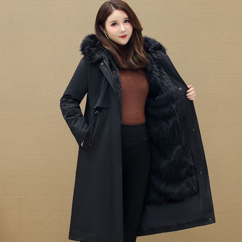 Giacca Lunga da Donna Calda Giacca Autunno Inverno Super Spessa Parka Invernale, Giacca Calda Imbottita