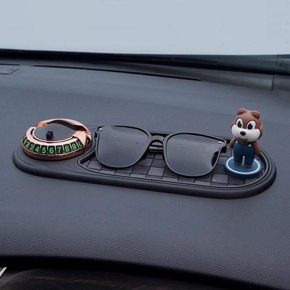 Multifunctional Car Anti Slip Mat 4 in 1 Dashboard Grip Pad Car Mobile Phone Holder  Center Console