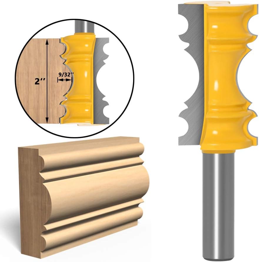 Noz Hartowanej Obrobki Frezowy 1/2 Trzpien8mm ze Stali dla Drewna Wykonany