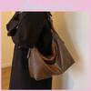 Chic Retro Fashionable Shoulder Bag In Black Mud Brown And Coffee For Stylish Daily Use