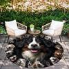 Bernese Mountain Dog pattern round rug, Carpet Rug for Living Room Bedroom Sofa Playroom Decor, Non-slip Floor Mat, Holiday Gifts and Birthday Gifts