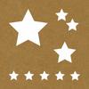 8 X 8 Inch Paper Stencil - Stars