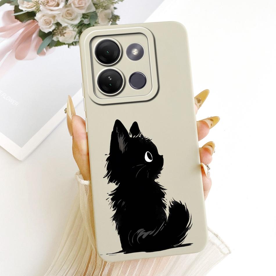 For Infinix Smart 7 HD / Smart7 Plus Cute Cat Flower Cartoon Phone Case For Infinix Smart 7HD 7Plus Soft Silicone Covers Bumpers