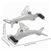 Foot Peg Assembly Lightweight Motorcycle Footrest with Brackets Textured