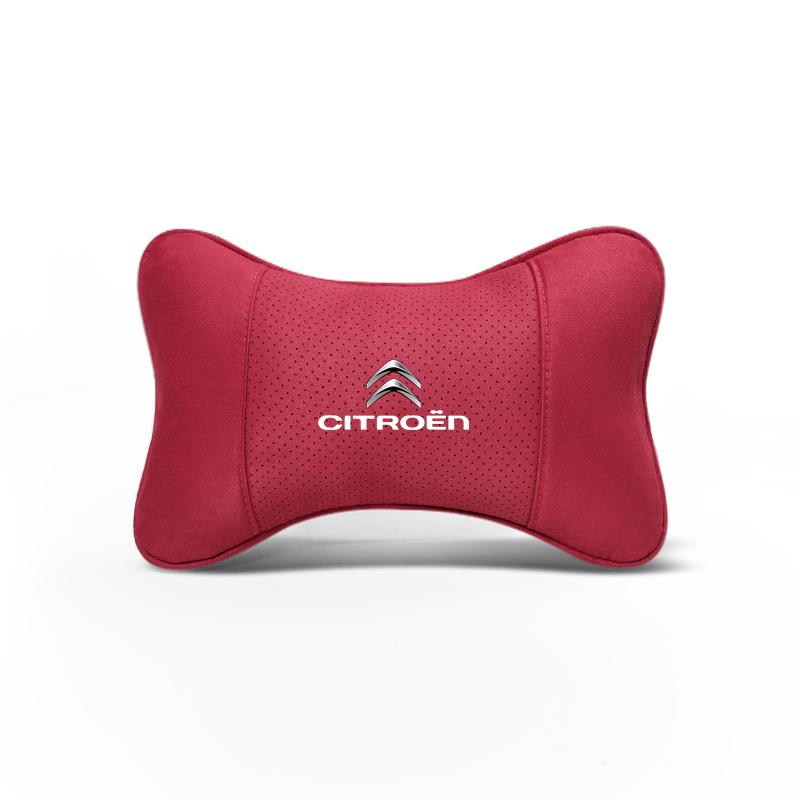 Car Seat Headrest Soft Suede Neck Pillow For Citroen C4 C3 C2 C1 DS3 Berlingo Xsara Picasso Auto Interior Accessories keychain aks256