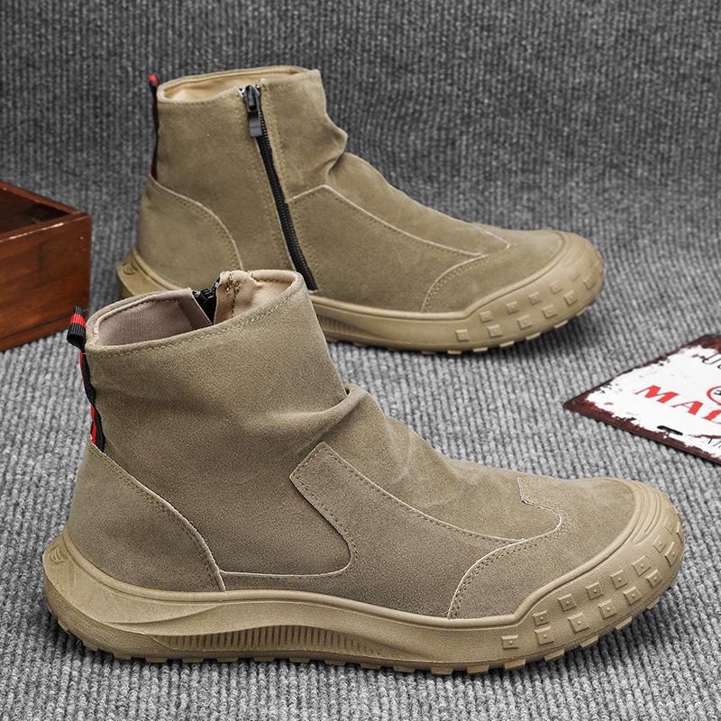 

2025 autumn new men s casual short boots daily versatile warm men s short boots mountain climbing running lightweight men s shoes 39
