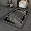 Light luxury style soft bathroom absorbent floor mat, quick drying anti fouling foot mat, washable bathroom